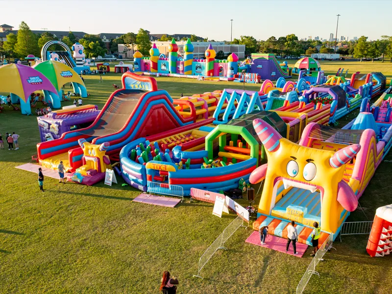 ¿Cuáles son los materiales de lona para castillos inflables?