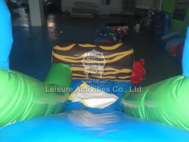 Small Inflatable Multiplay Bouncy Castles Jungle Party With Slide