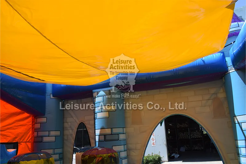 Standard Inflatable Multiplay Bouncy Castles Dragon With Slide