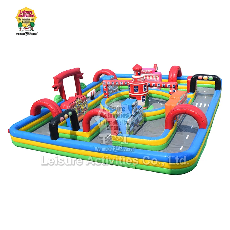 Pista de coches inflables