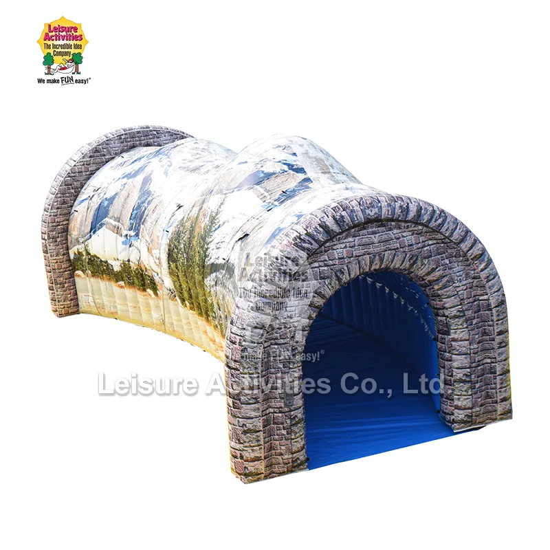Túnel de tren inflable sin rieles Túnel de tren inflable sin rieles