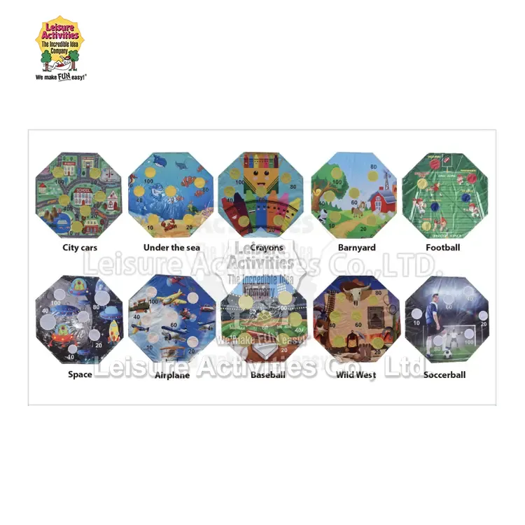 Deportes inflables del juego del objetivo del tema multi
