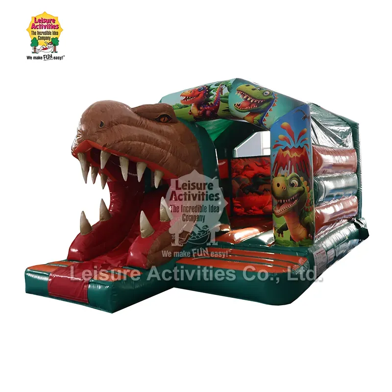 Castillos Hinchables Multiplay Pequeños Inflables T-REX con Tobogán