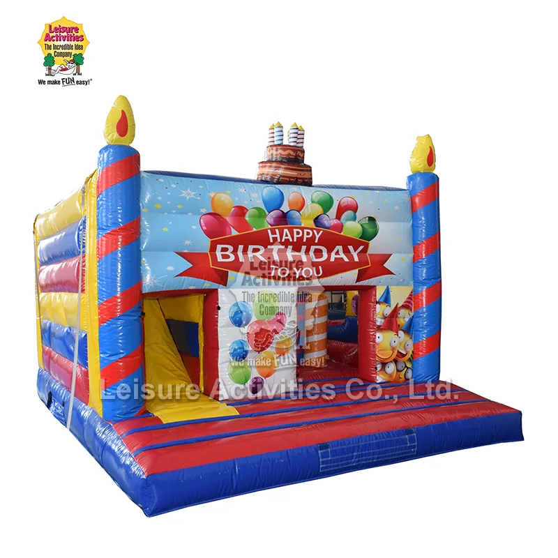 Castillos hinchables inflables estándar Multiplay Feliz cumpleaños