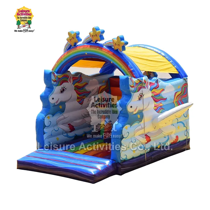 Castillos Hinchables Súper Inflables Unicornio Arco Iris